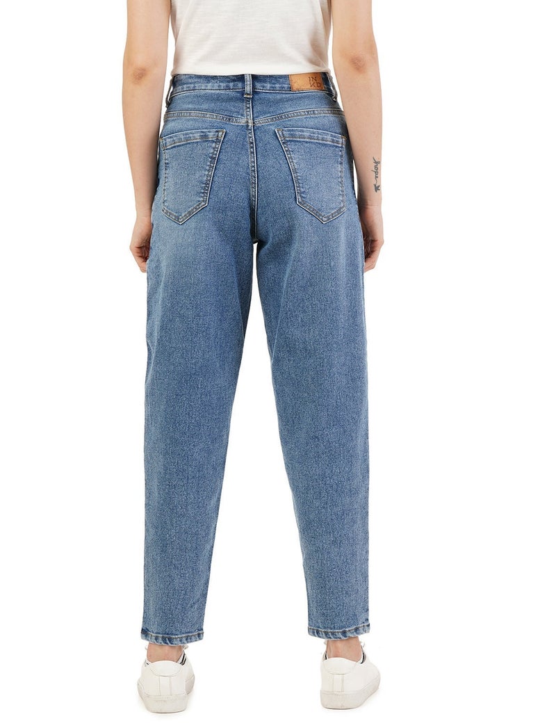inkd Women's Slim Fit Jeans - Mid-Rise | Cotton Blend | Stretchable Fabric | Classic 5 Pocket Styling - Image 3