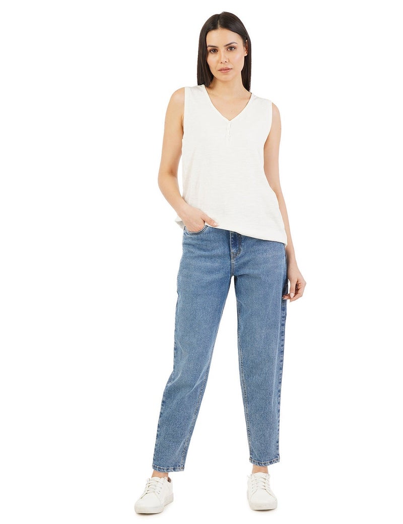 inkd Women's Slim Fit Jeans - Mid-Rise | Cotton Blend | Stretchable Fabric | Classic 5 Pocket Styling - Image 2