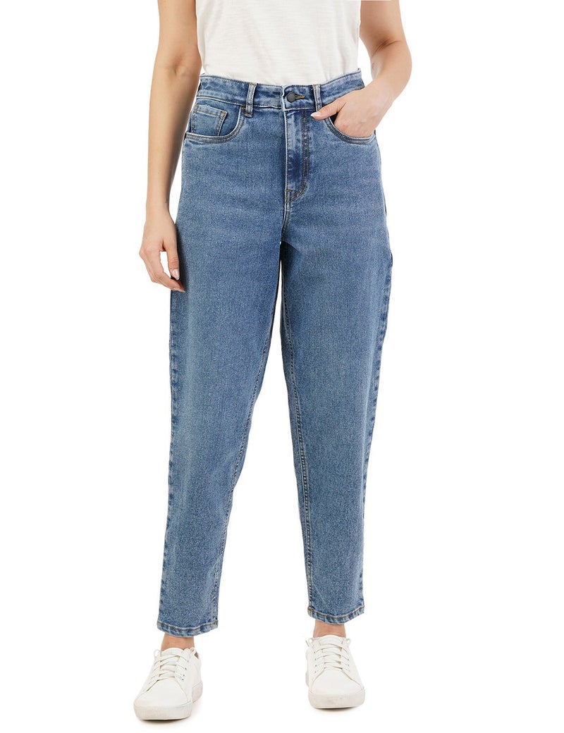 inkd Women's Slim Fit Jeans - Mid-Rise | Cotton Blend | Stretchable Fabric | Classic 5 Pocket Styling - Image 1