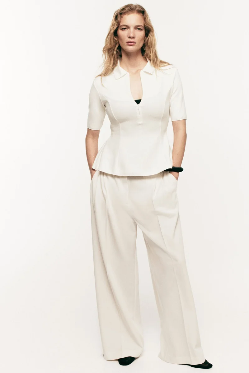 H&M Wide tailored trousers