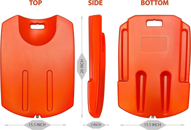 CCDXD CPR Board Lifesaver Rescue Medical First Aid Supplies Cardiac Board Portable Lightweight Recessed Handle Easy Patient Lifting - Image 2