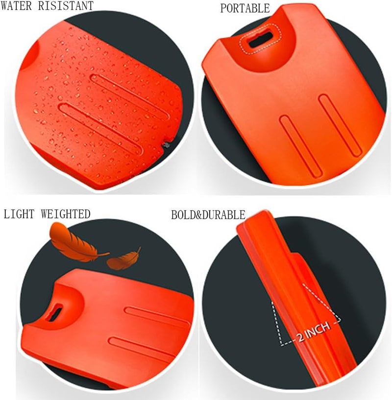 CCDXD CPR Board Lifesaver Rescue Medical First Aid Supplies Cardiac Board Portable Lightweight Recessed Handle Easy Patient Lifting - Image 3