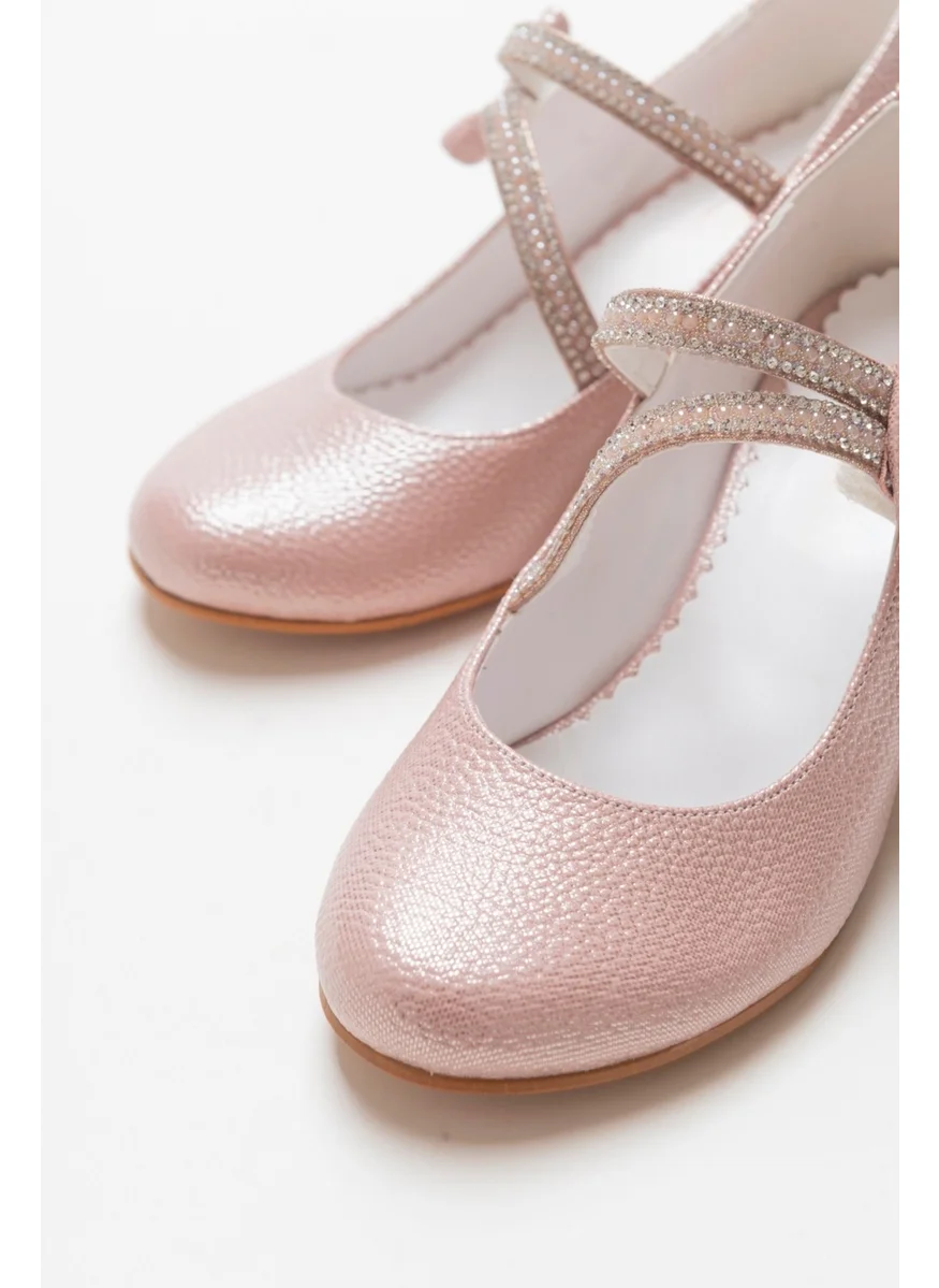 Mnpc Girls Powder Heeled Evening Shoes