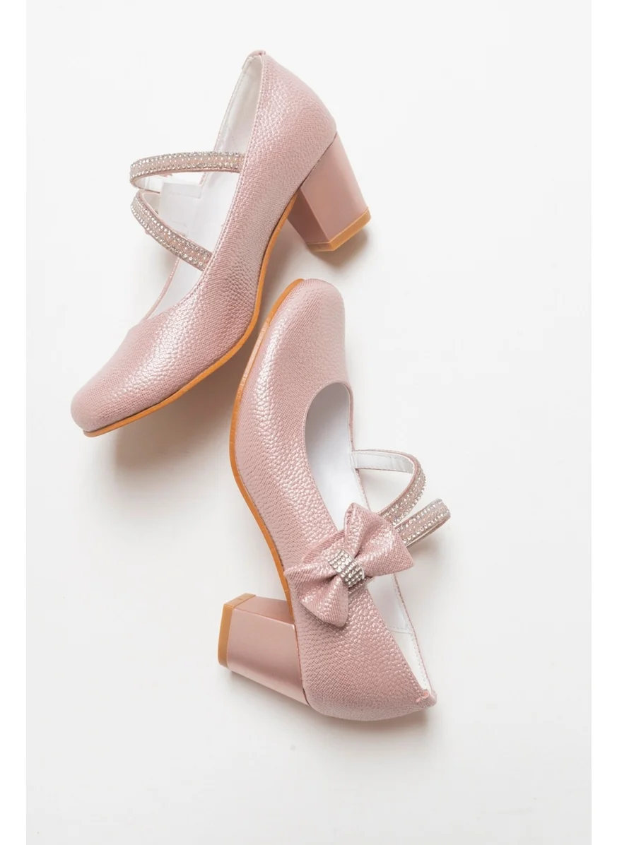 Mnpc Girls Powder Heeled Evening Shoes