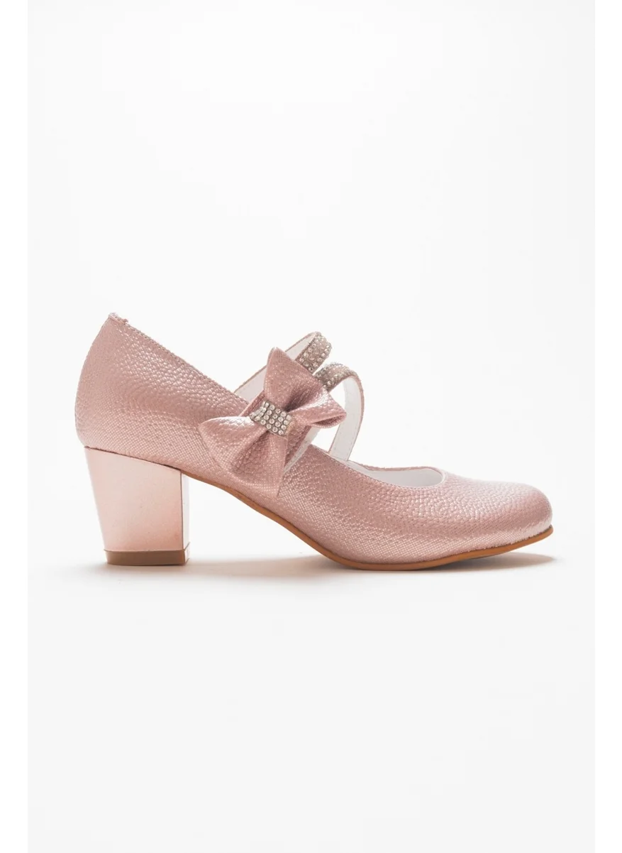 Mnpc Girls Powder Heeled Evening Shoes