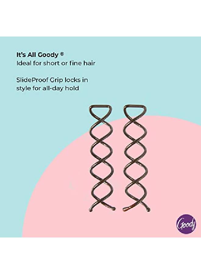 Goody Hair Spin Pin 2 Count Mini Corkscrew Hair Pins For Fast Bun Provides Allday Hold Easy And Quick To Use Painfree Hair Accessories For Women Men Boys And Girls - Image 4