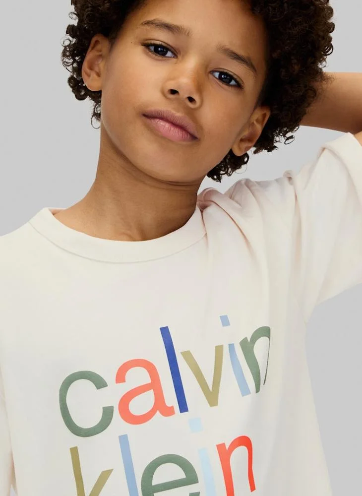 Calvin Klein Jeans Youth Graphic Crew Neck T-Shirt
