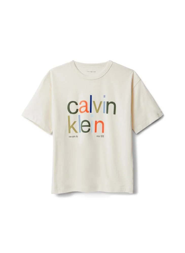 Calvin Klein Jeans Youth Graphic Crew Neck T-Shirt