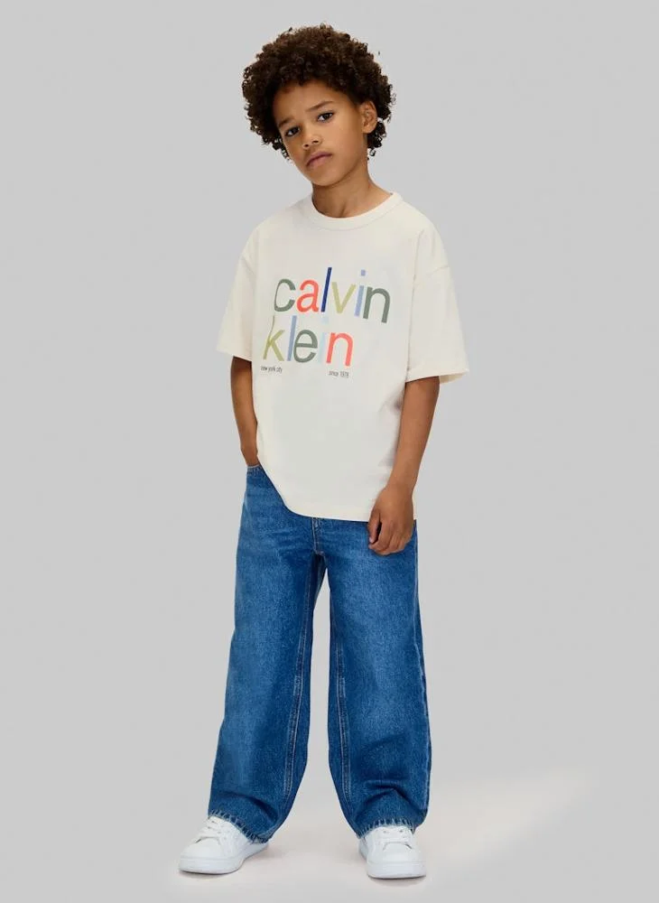 Calvin Klein Jeans Youth Graphic Crew Neck T-Shirt