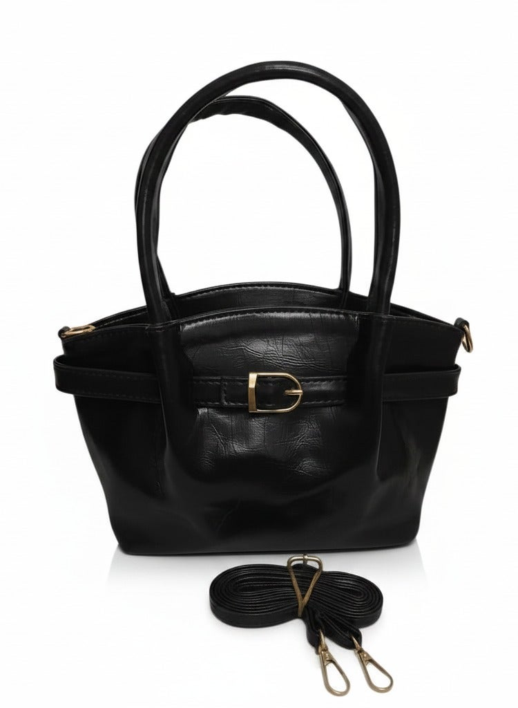 Medium Size Women Shiny Leather Crossbody Bag, Stylish Shoulder Bag for Daily Use