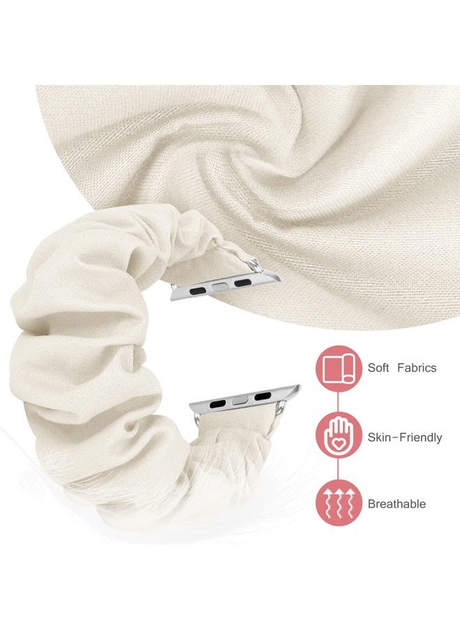 MEULOT - Scrunchie Watch Bands for Women Compatible with Apple Watch Bands Series 9 Ultra 8 7 6 5 4 3 2 1 SE, Soft Elastic Replacement Wristband for iWatch Bands 38mm 40mm 41mm 42mm 44mm 45mm (Star 3S) - Image 1