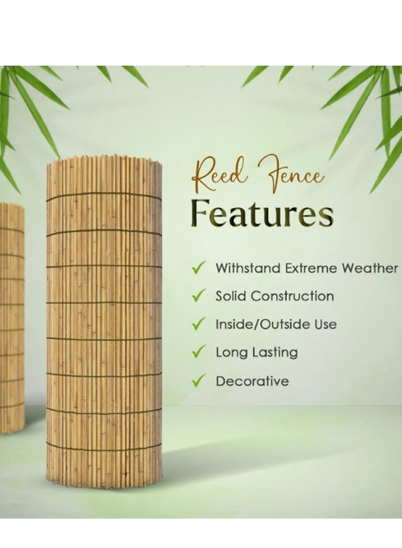 𝐅𝐅𝐃 Natural Bamboo Blinds Natural Reed Blinds Bamboo Blinds Window Curtain Sun Shade Reed Curtain Natural Bamboo Blinds Hanging Sun Shade For Outdoor Indoor Sun-shading Bamboo Blinds - Image 4
