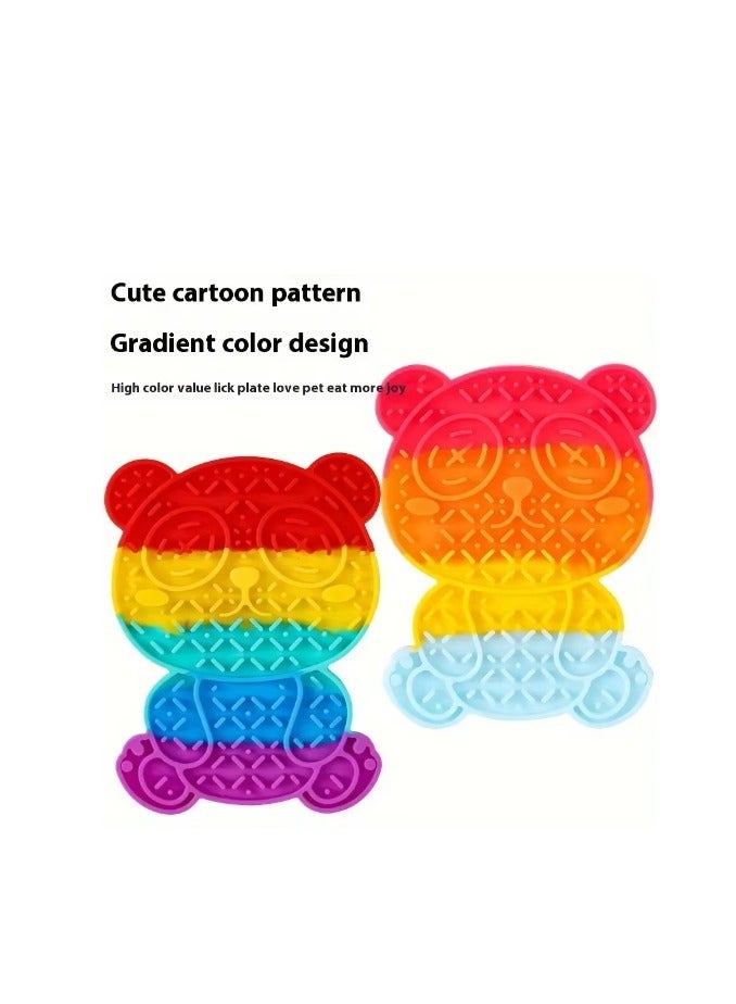 Pet Food Mat,Pet Silicone Bowl Mat,Pet Feeding Mat,Waterproof Dog Cat Mat Pet Placemat Premium Silicone FDA Grade Non-stick Non Slip Anti Spill Easy Clean Bear Shape - Image 5