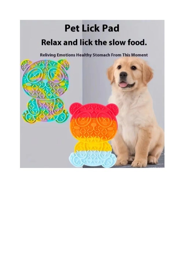Pet Food Mat,Pet Silicone Bowl Mat,Pet Feeding Mat,Waterproof Dog Cat Mat Pet Placemat Premium Silicone FDA Grade Non-stick Non Slip Anti Spill Easy Clean Bear Shape - Image 4
