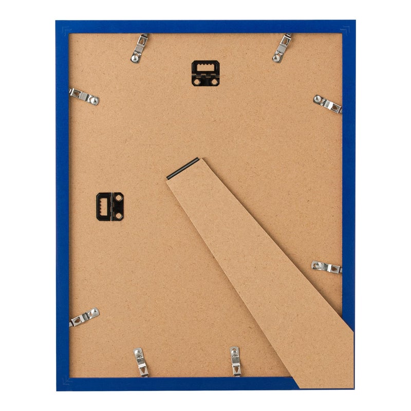 eletecpro 8x10 Picture Frame Display 8x10 Photos on Wall or Tabletop  Made of Engineered Wood and Acrylic  Blue Frame for Easter  Colorful Home Decor - Image 4
