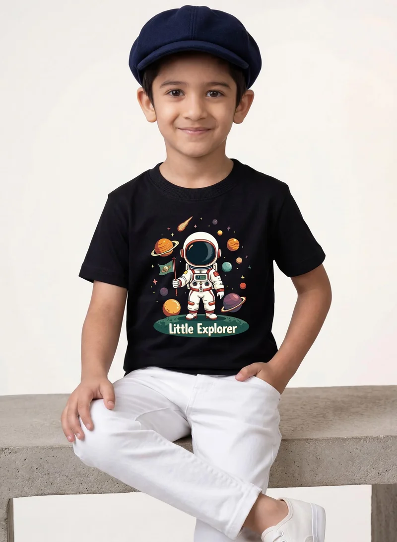 Funkaar Funkaar Little Explorer Astronaut Print T-shirt