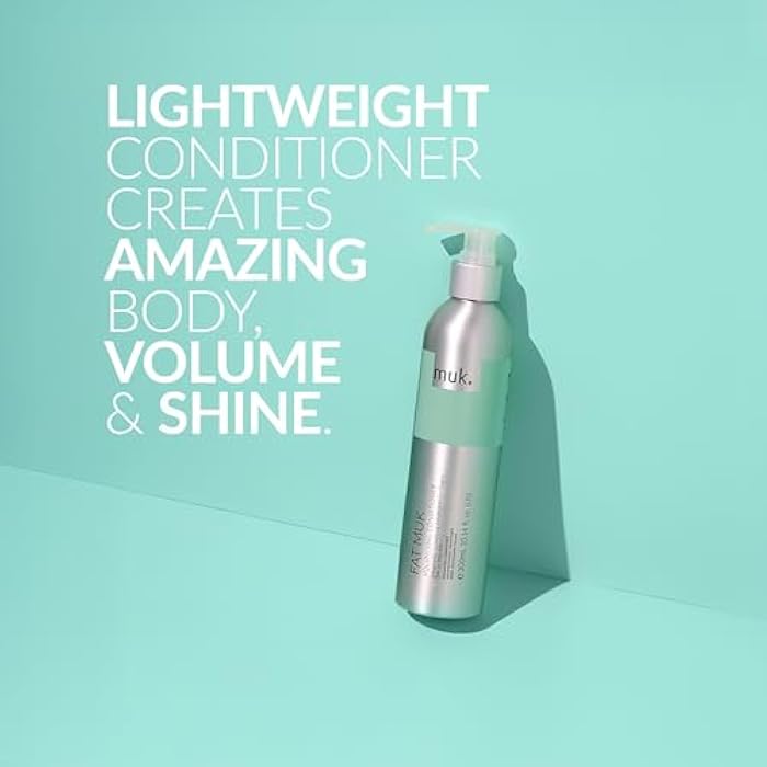 MUK. Fat Volumising Conditioner for Fragile, Fine, Limp Hair - Thickening and Volume Conditioner with Weightless Moisture for Fuller, Stronger Hair with Enhanced Volume and Shine, 300ml - Image 2