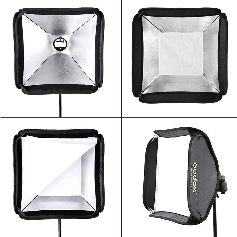 Godox Softbox 32"x32" with S2 S-Type Speedlite Bracket, Bowens Mount Soft Box Kit for V1 AD400Pro AD200Pro AD200 V860II TT685II TT600 TT350 - Image 2