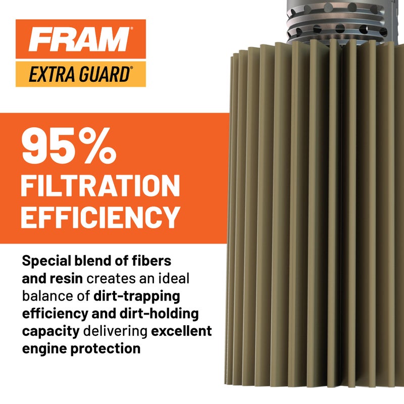 FRAM EG+ PH6607P, 10K Mile Change Automotive Replacement Interval Spin-On Engine Oil Filter for Select Vehicle Models - Image 4