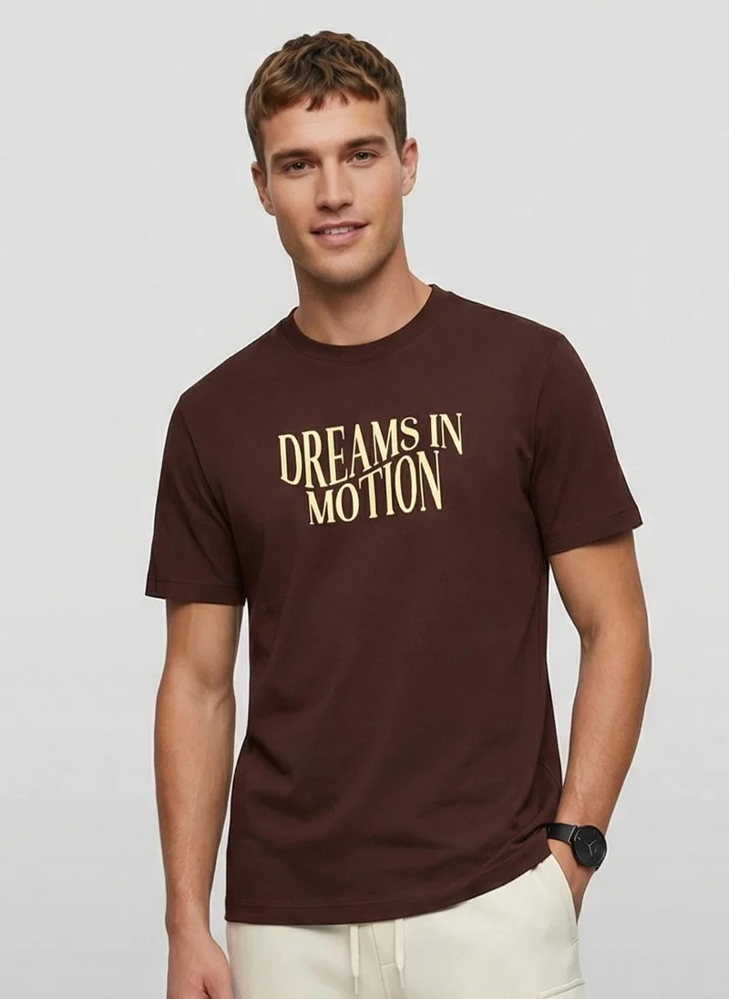 نوبيرو Nobero Regular Fit Printed T-shirt for Men