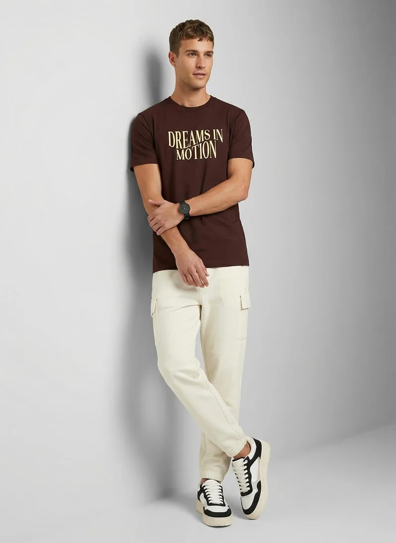 نوبيرو Nobero Regular Fit Printed T-shirt for Men