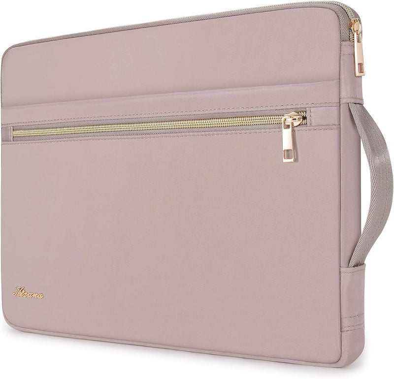 KIZUNA Laptop Sleeve Case 16 Inch Water-Resistant Computer Carrying Bag for 16" MacBook Pro M4-M1/16 Dell Pro 16 Plus/16″ThinkBook 16 Gen 8/16.3" XPS 16/Legion Pro 7i Gen 10/Alienware m16 R2,Khaki - Image 1