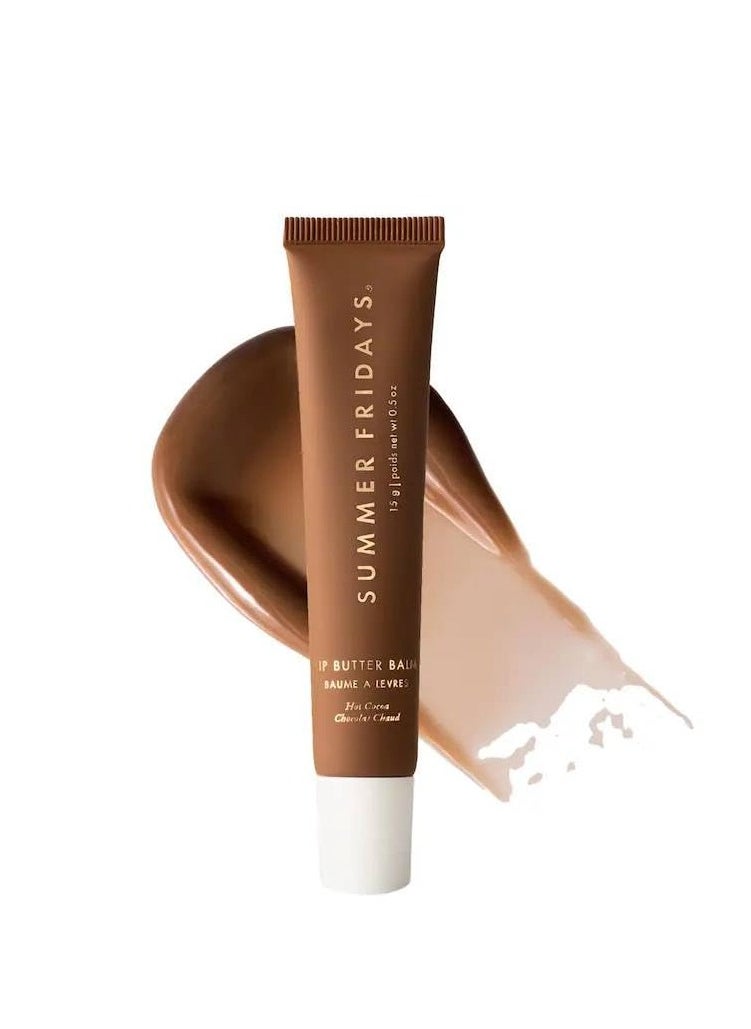 SUMMER FRIDAYS Summer Fridays Lip Butter Balm - Hot Cocoa & Complimentary Entel Pomegranate Sheet Masque with Collagen  - Image 1