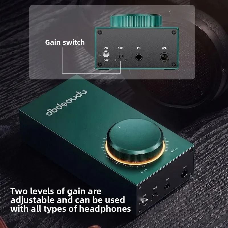 FiiO Gigas1 Giant Series Desktop Headphone Amplifier, High Output Power, Compatible with JT7 Headphones, Black - Image 4