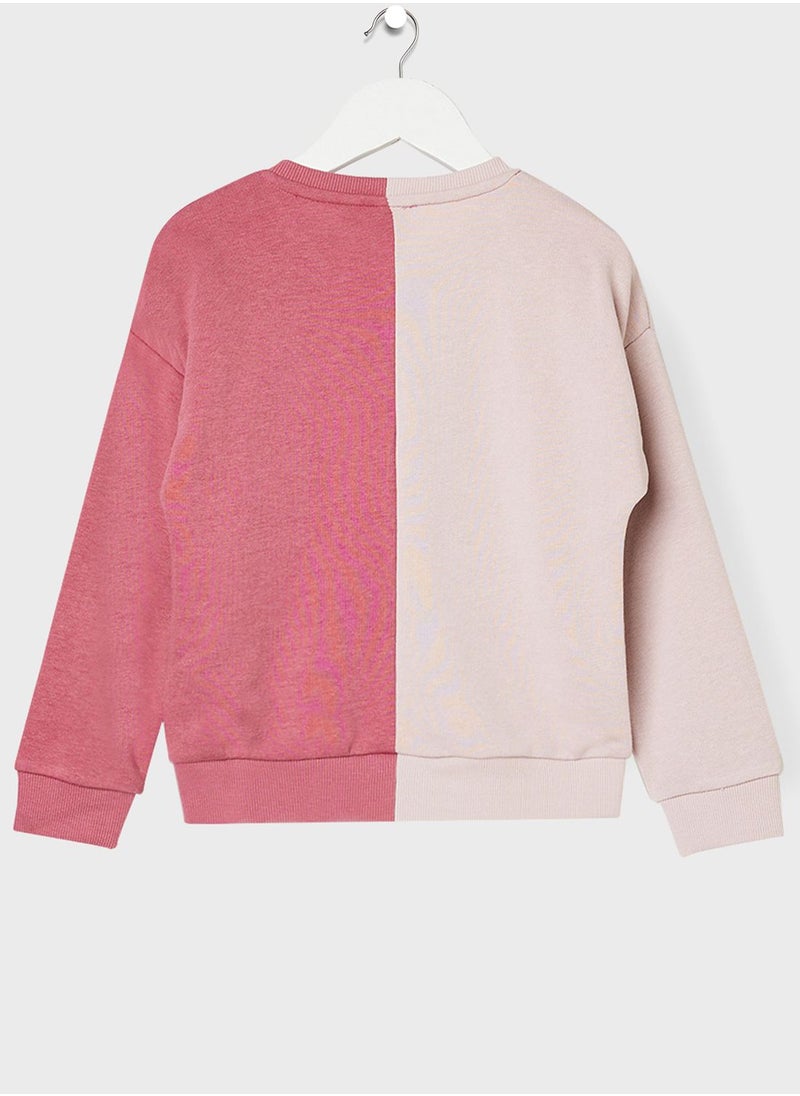 NAME IT - Kids Colourblock Sweatshirt - Image 1