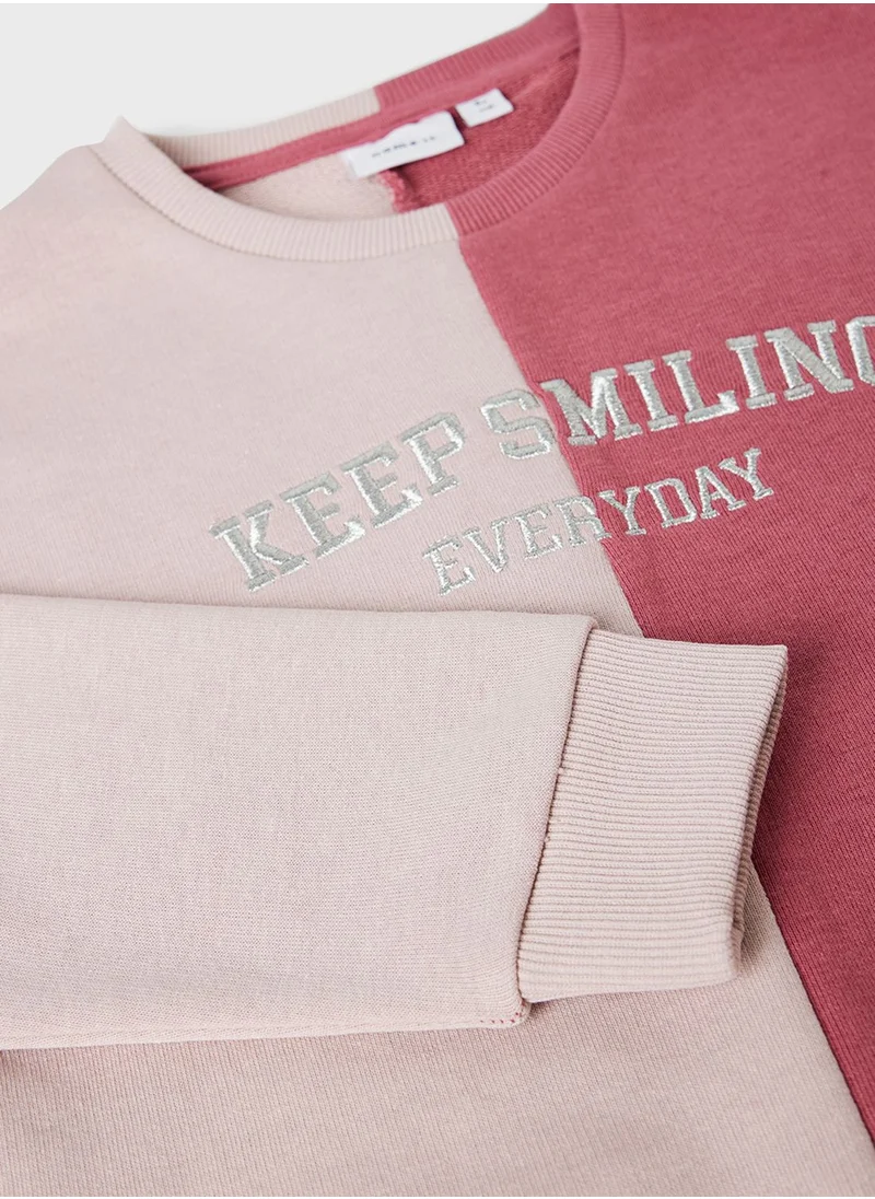 NAME IT Kids Colourblock Sweatshirt
