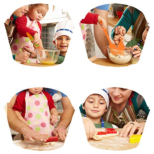 T TOSSOW TOSSOW Kids Baking Tools Set Cupcake Pop Maker with Rolling Pin,Muffin cups,Measuring Spoons,Cooking Baking Supplies 28-Piece Kids Baking Kits - Image 3