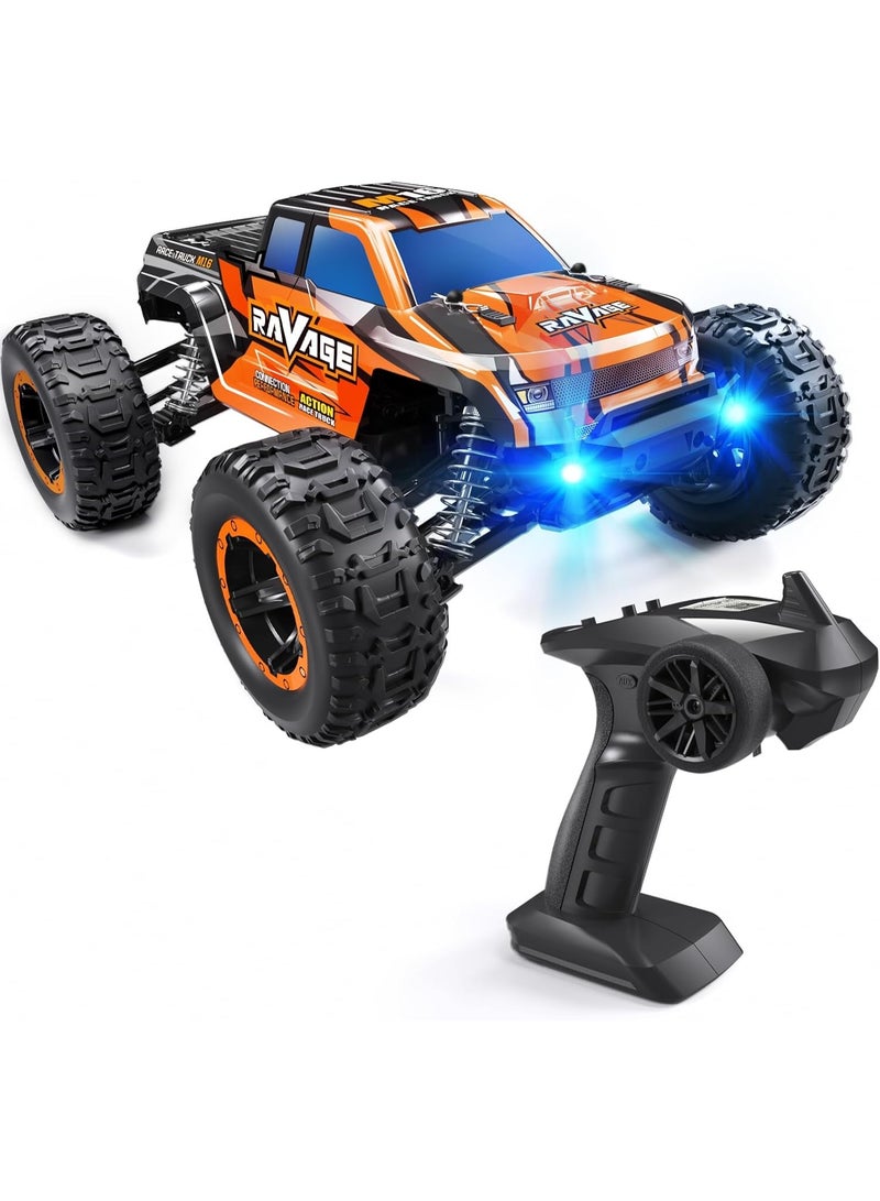 Loolinn High-Speed Remote Control Car for Kids Gift - Hobby Grade, Top Speed 30 Km/h, Durable, 1:16 Scale RC Car, Adjustable Speed, Off-Road, All Terrain, 4WD - Image 1