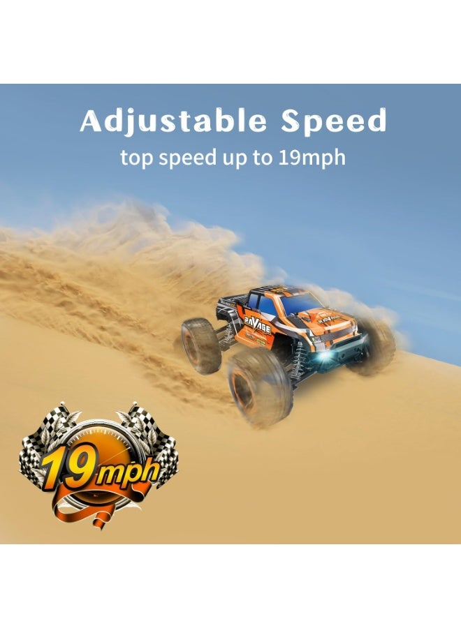 Loolinn High-Speed Remote Control Car for Kids Gift - Hobby Grade, Top Speed 30 Km/h, Durable, 1:16 Scale RC Car, Adjustable Speed, Off-Road, All Terrain, 4WD - Image 2
