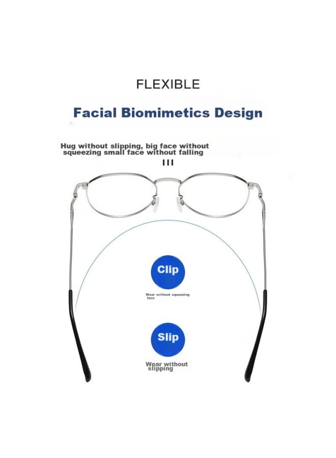 Boshide Blue Light Blocking Gl, Anti-radiation Gl, Myopia Gl, Protective Goggles, Non-prescription Gl, Black And Silver Frame - Image 4