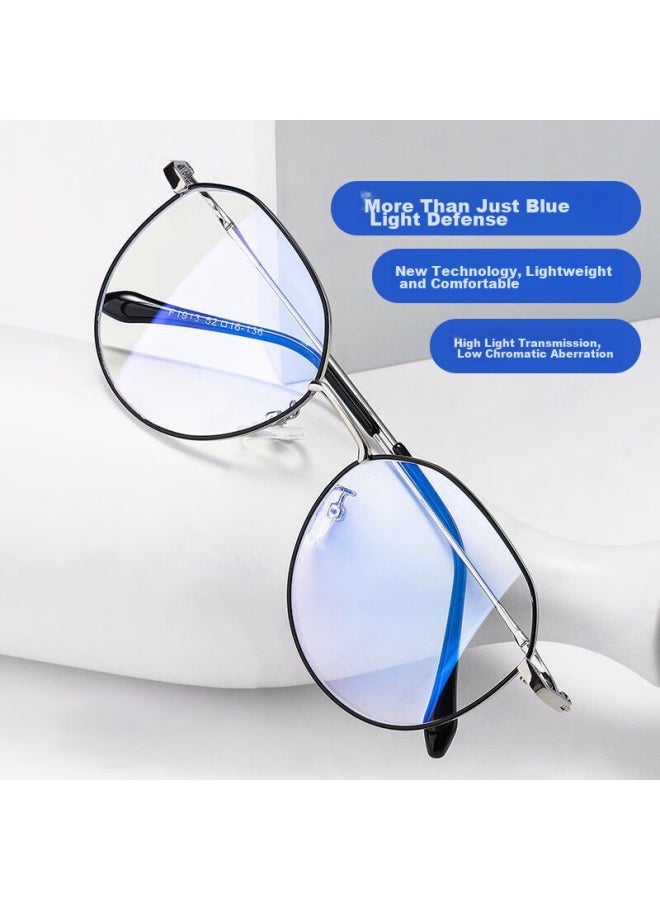 Boshide Blue Light Blocking Gl, Anti-radiation Gl, Myopia Gl, Protective Goggles, Non-prescription Gl, Black And Silver Frame - Image 5