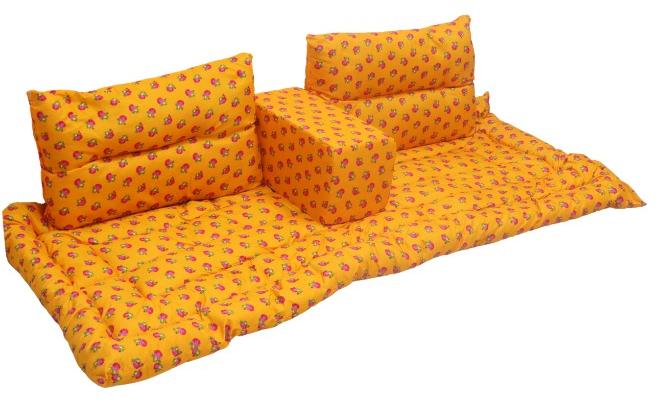 سمارت هوم طقم جلسة أرضية فاخر ٤ في ١ – مجلس عربي تراثي، طقم كنب أرضي، مفروشات للمجالس والاستراحات - Image 1