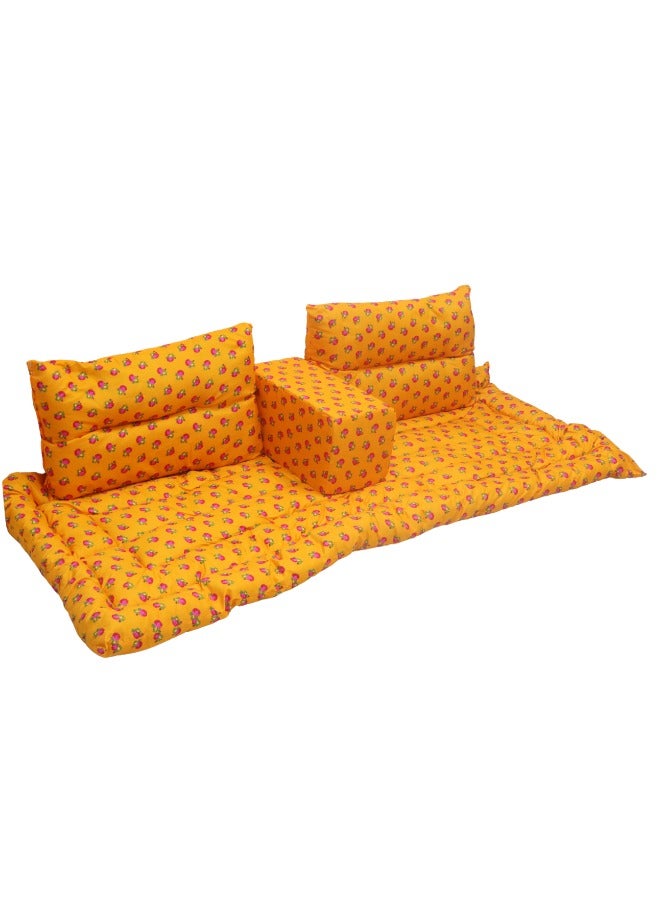 SMART HOME 4 in 1 Luxury Floor Seating Set - Heritage Arabic Majlis, Floor Sofa Set, Furniture for Majlis and Lounges - Image 1