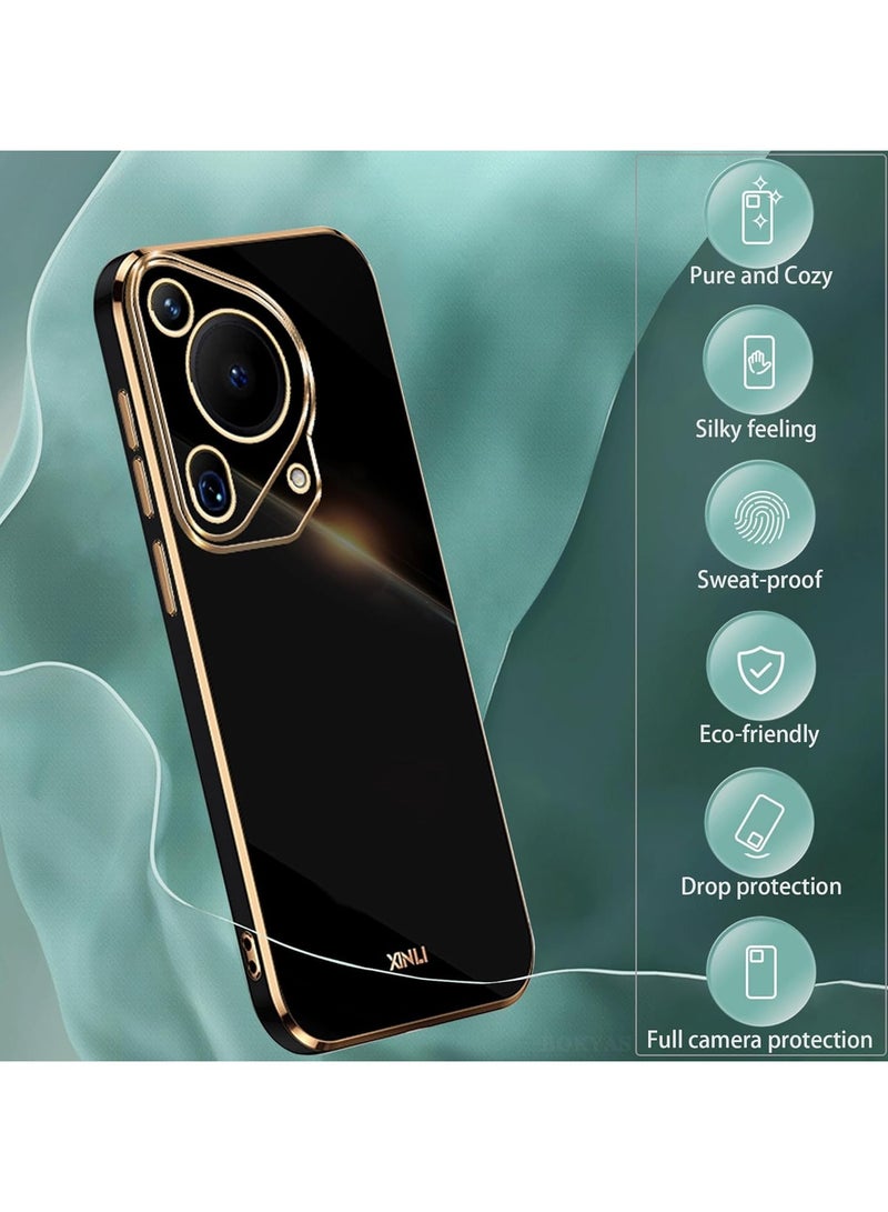 Huawei Pura 70 Ultra Case Silicone, Plating Huawei Pura 70 Ultra Phone Case Shockproof Thin and Soft Cover - Image 4