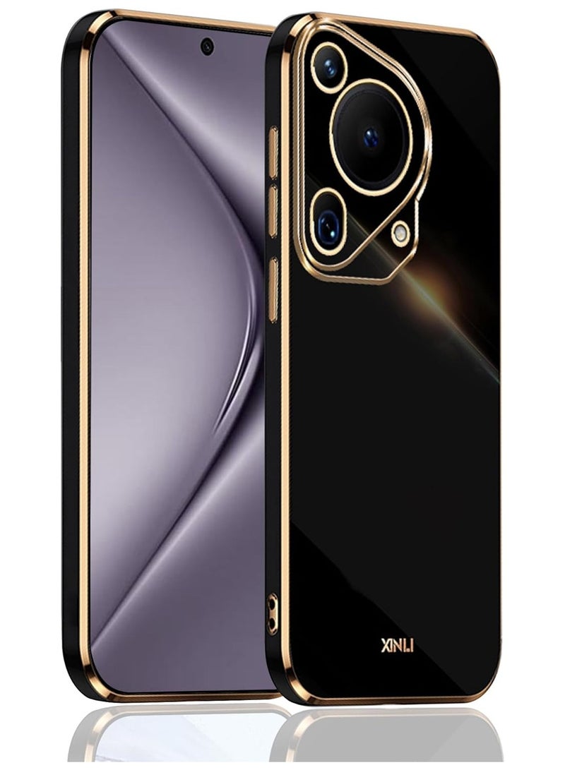 Huawei Pura 70 Ultra Case Silicone, Plating Huawei Pura 70 Ultra Phone Case Shockproof Thin and Soft Cover - Image 1