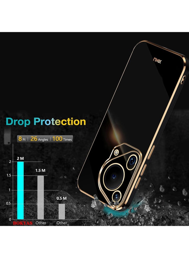 Huawei Pura 70 Ultra Case Silicone, Plating Huawei Pura 70 Ultra Phone Case Shockproof Thin and Soft Cover - Image 5