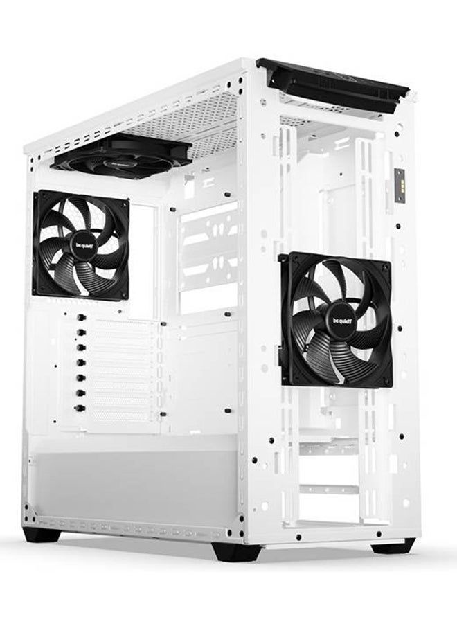 be quiet! Shadow Base 800 DX aRGB Mid Tower Computer Case, 3x Pure Wings 3 140mm PWM Fans, Up to 420mm Radiator Support, ABS + Steel + Tempered Glass Materials, White | BGW62  - Image 2