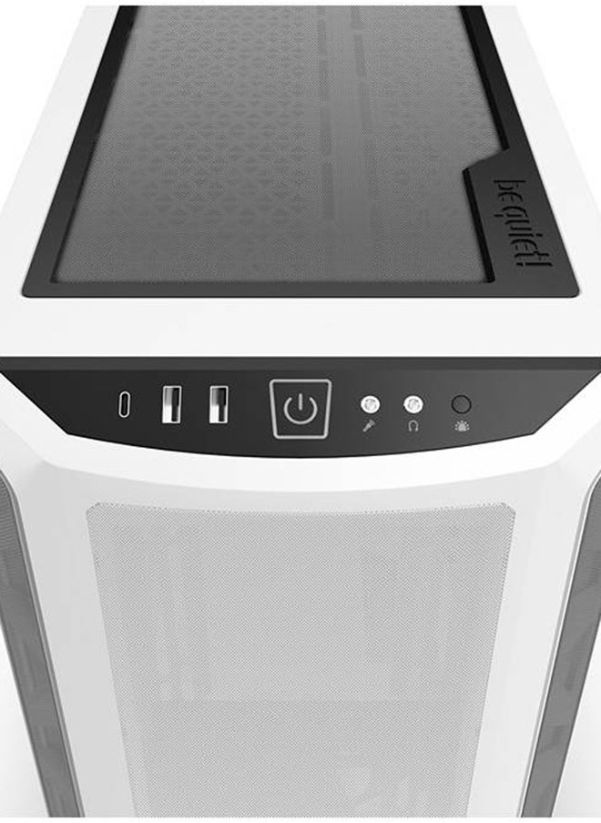 be quiet! Shadow Base 800 DX aRGB Mid Tower Computer Case, 3x Pure Wings 3 140mm PWM Fans, Up to 420mm Radiator Support, ABS + Steel + Tempered Glass Materials, White | BGW62  - Image 4