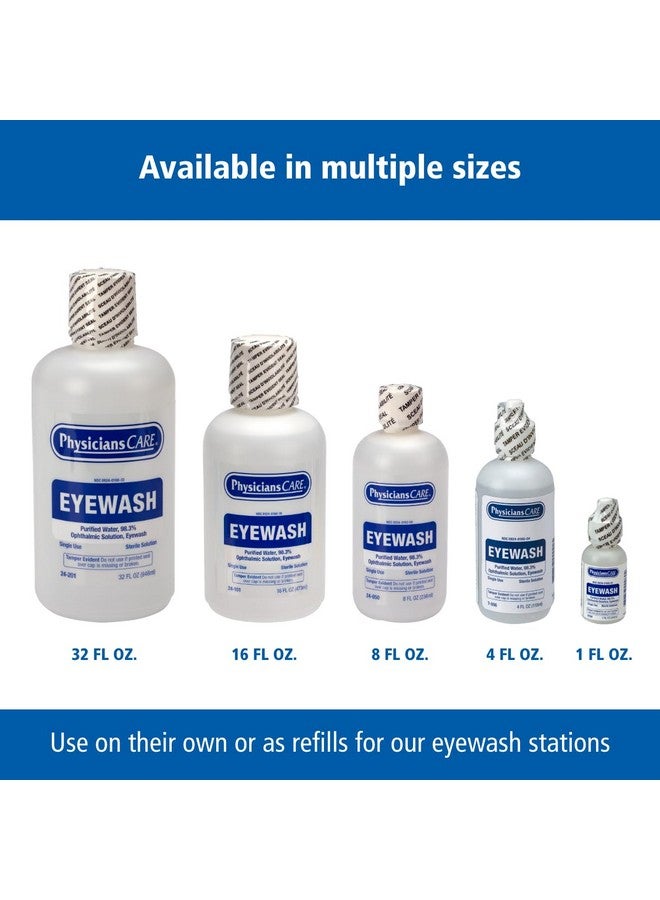 PhysiciansCare Wall-Mountable Eyewash Station with Single Bottle of Eye Wash Solution, 32 oz - Image 3