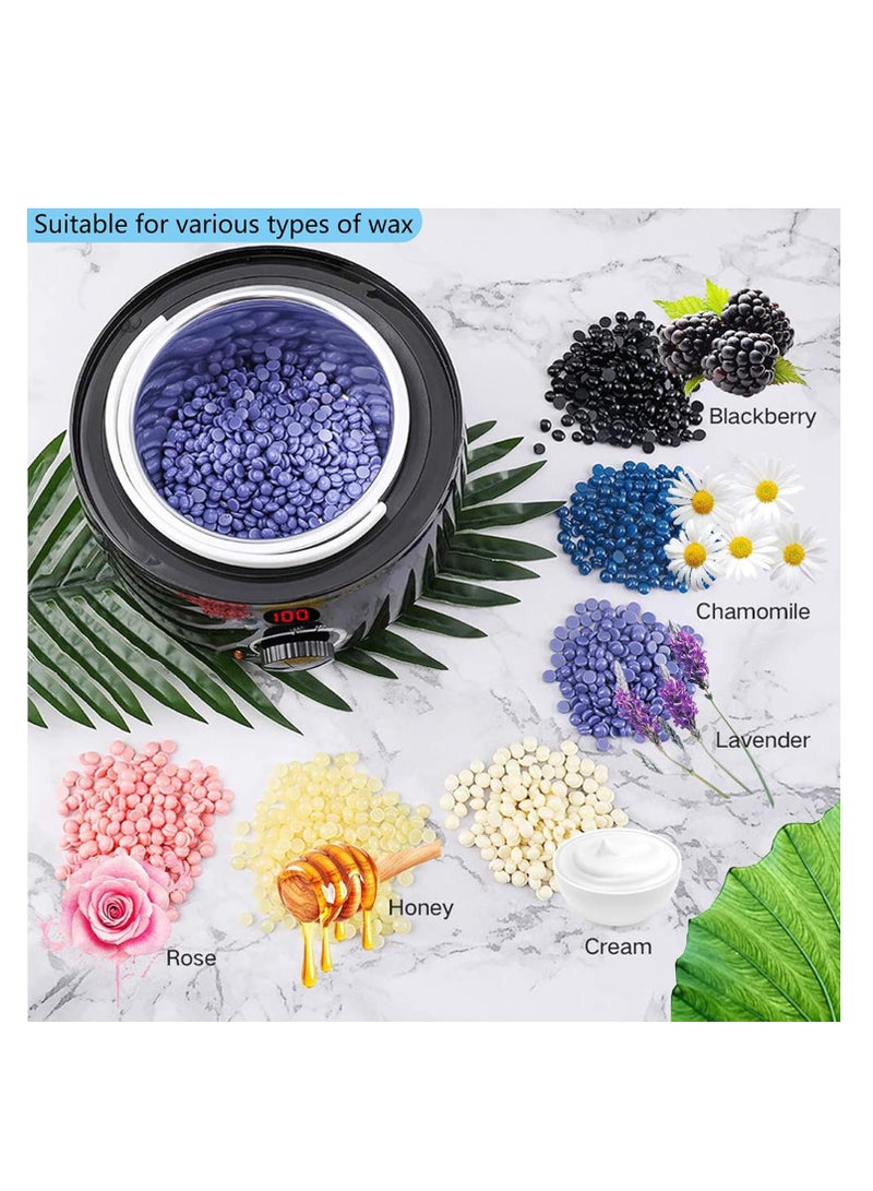 Joyeworld Digital Waxing Kit for Women,Waxing Kit for Brazilian Wax,Wax pot Heater with Wax Beans,Wax warmer for Sensitive Skin Hair Removal,Easy to Use Wax Melt Warmer (Black) - Image 2