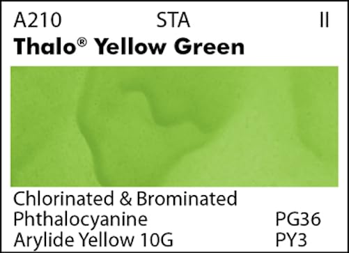 Grumbacher Academy Watercolor Paint, 7.5ml/0.25 Ounce, Thalo Yellow Green (A210) - Image 2