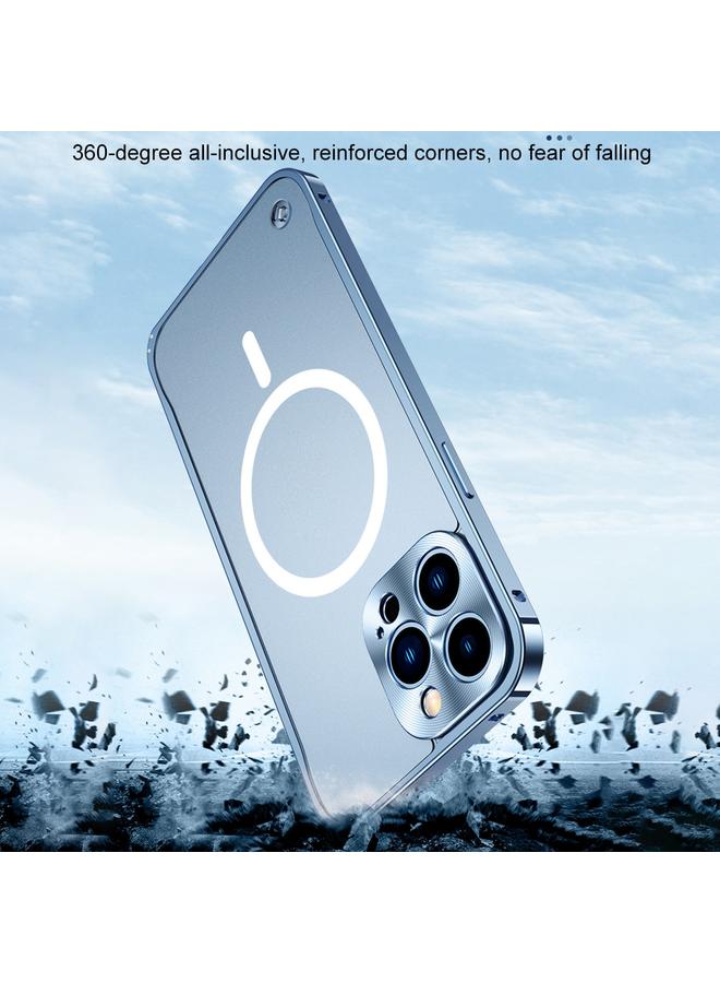 S-TOP Case For iPhone 12 mini Metal Frame Frosted PC Shockproof Magsafe Case - Image 5