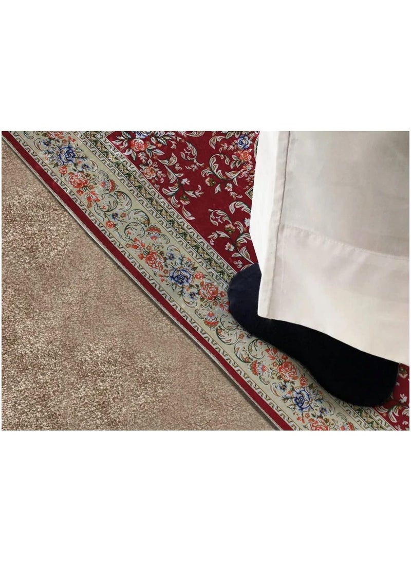 SUNDUS Luxury Madinah Prayer Mat, Size: 79 cm x 120 cm - Blue - Image 4