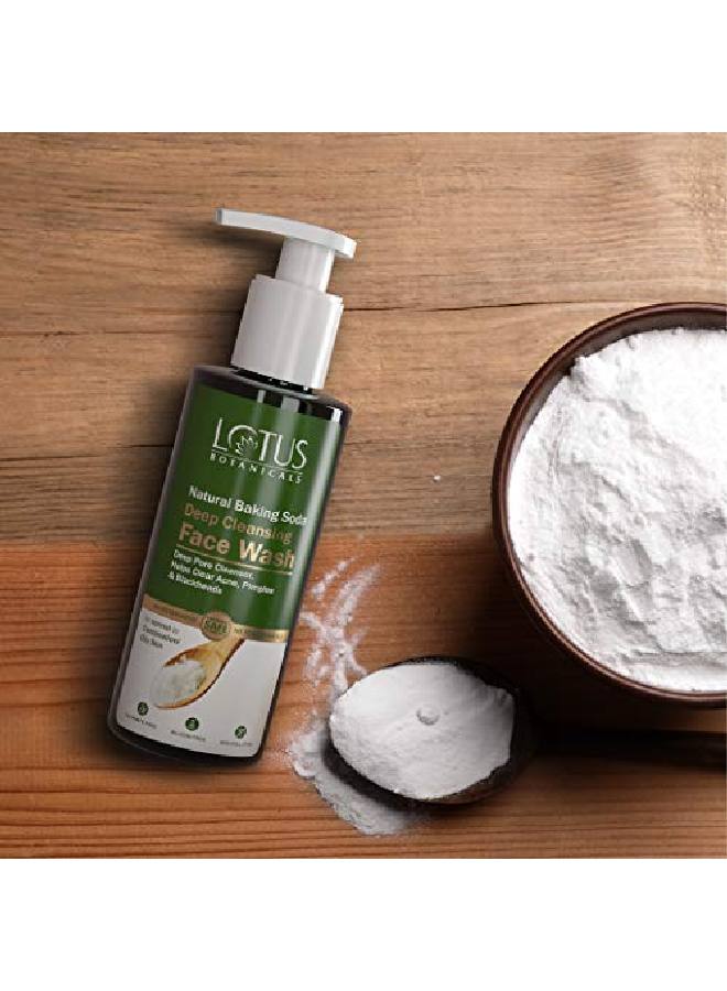 LOTUS BOTANICALS Baking Soda Deep Cleansing Face Wash | Oil Control Anti Acne | Sulphate Silicon & Chemical Free | For Normal;Oily or Combination Skin | 180ml  - Image 4