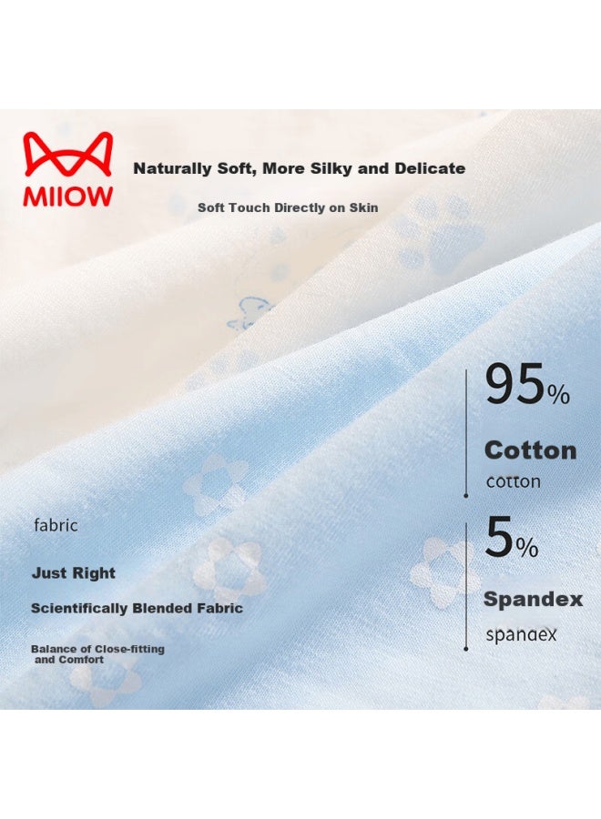 MIIOW Girls' Cotton And Mulberry Silk Blend Triangle Underwear For Developing Girls - Image 2
