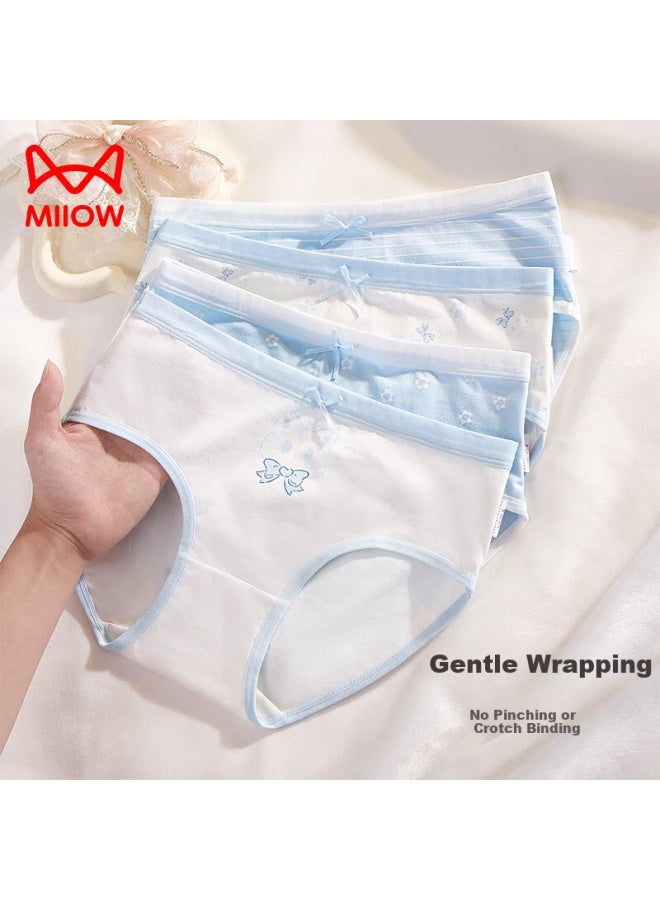 MIIOW Girls' Cotton And Mulberry Silk Blend Triangle Underwear For Developing Girls - Image 5